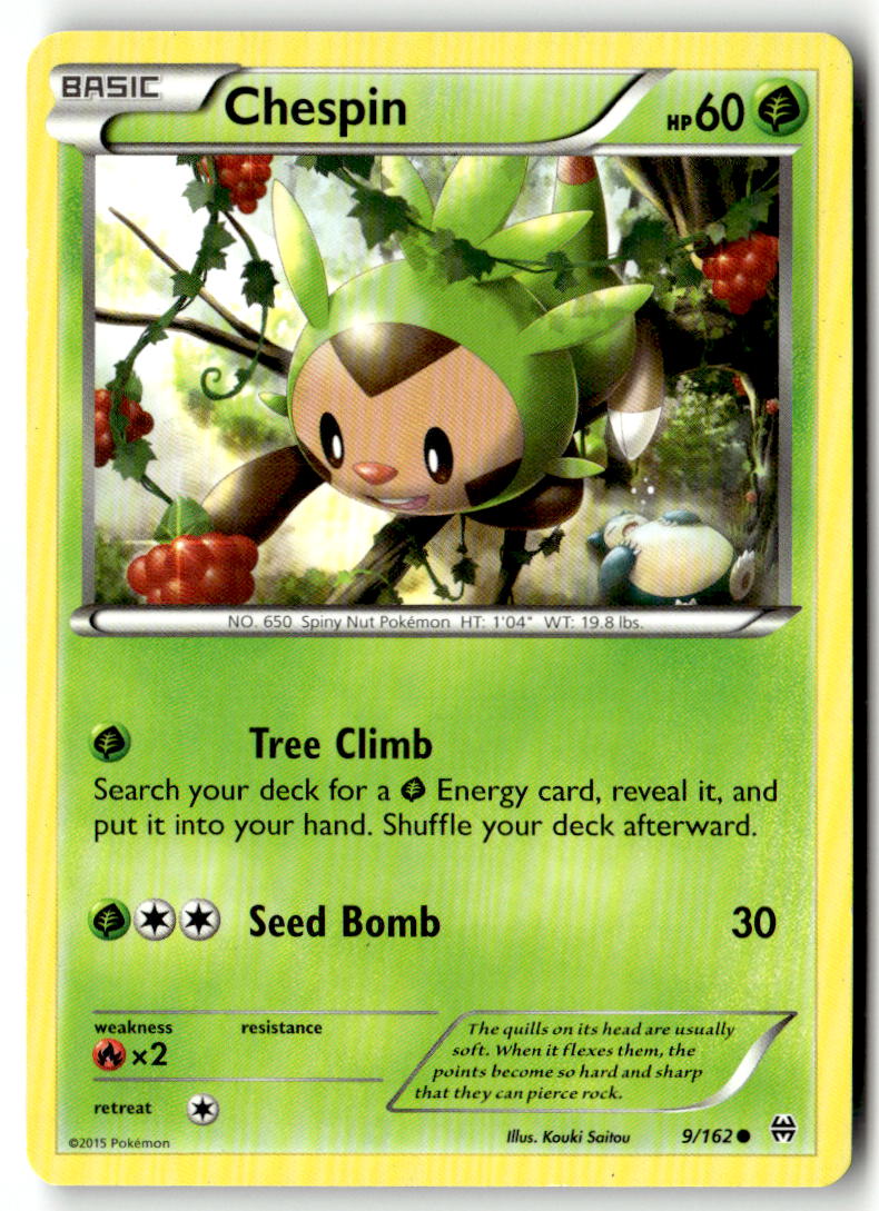 Front of Chespin (9) 9/162 from XY - BREAKthrough