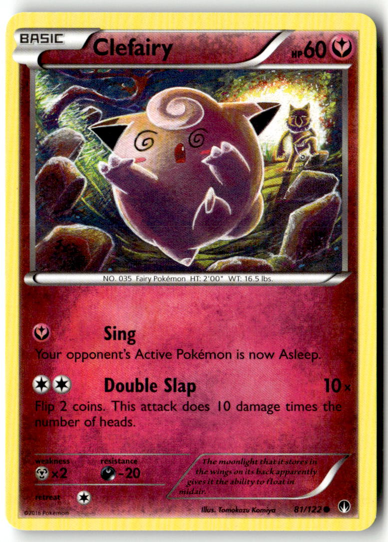 Front of Clefairy 81/122 from XY - BREAKpoint