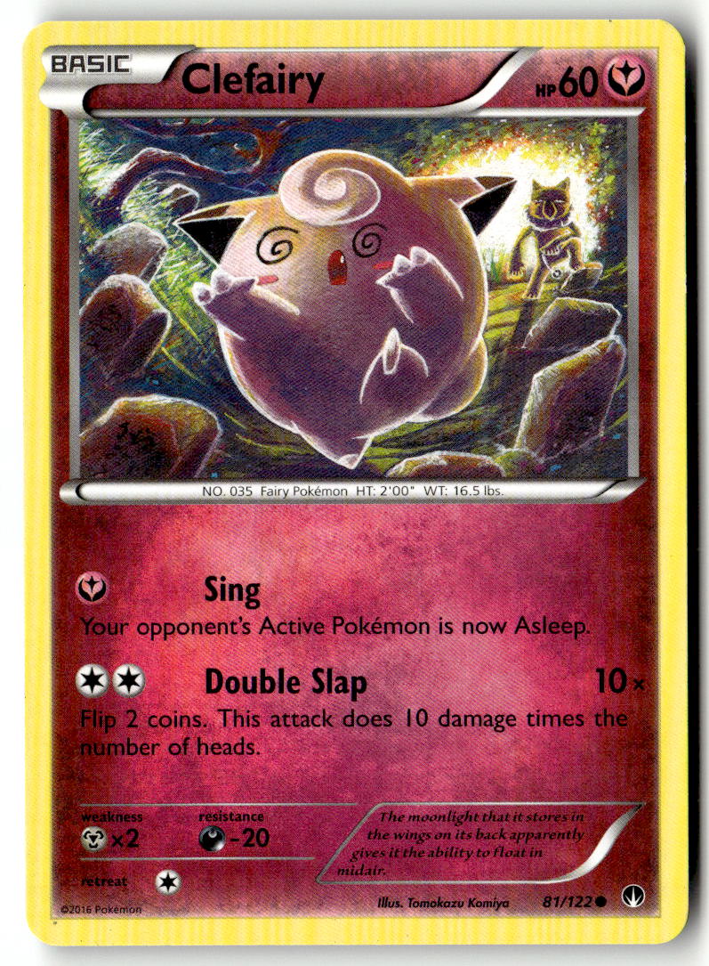 Front of Clefairy 81/122 from XY - BREAKpoint
