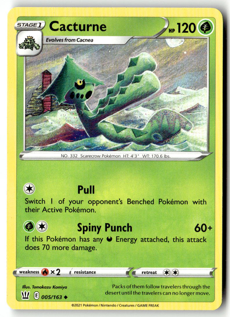 Front of Cacturne 005/163 from Battle Styles
