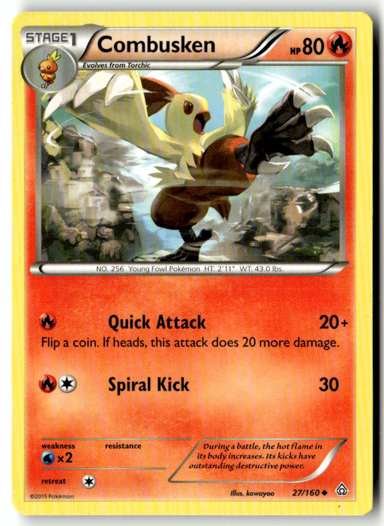 Front of Combusken 27/160 from XY - Primal Clash