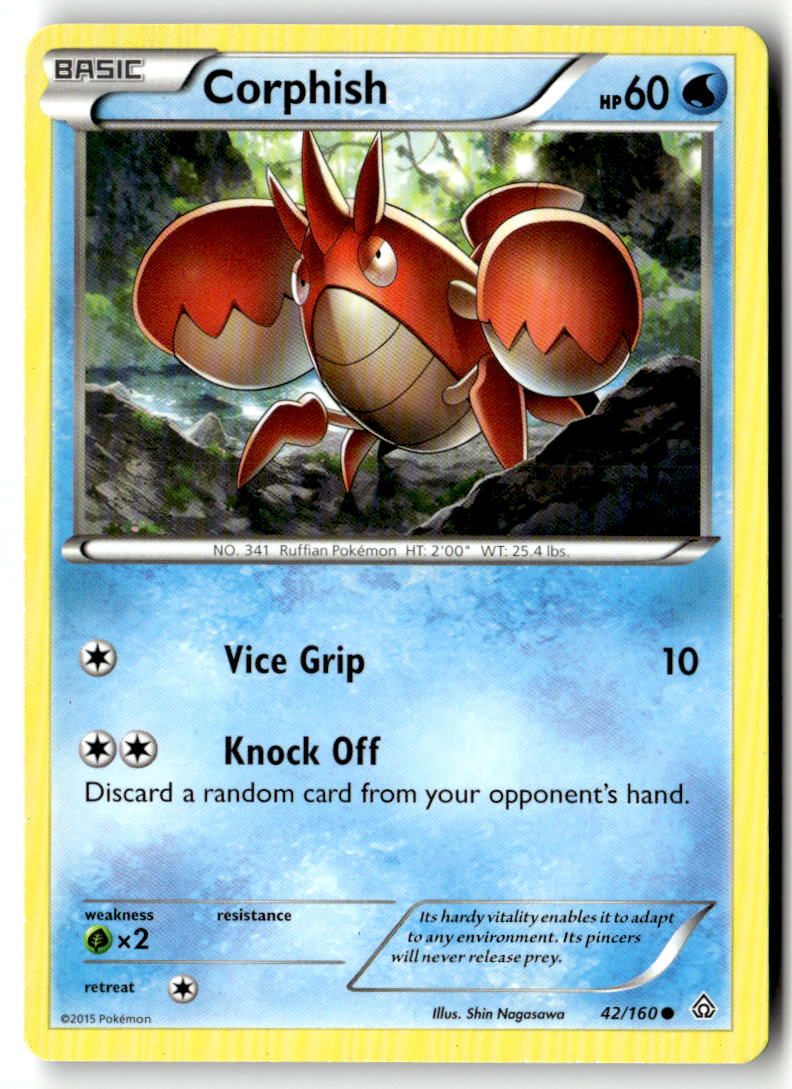 Front of Corphish 42/160 from XY - Primal Clash