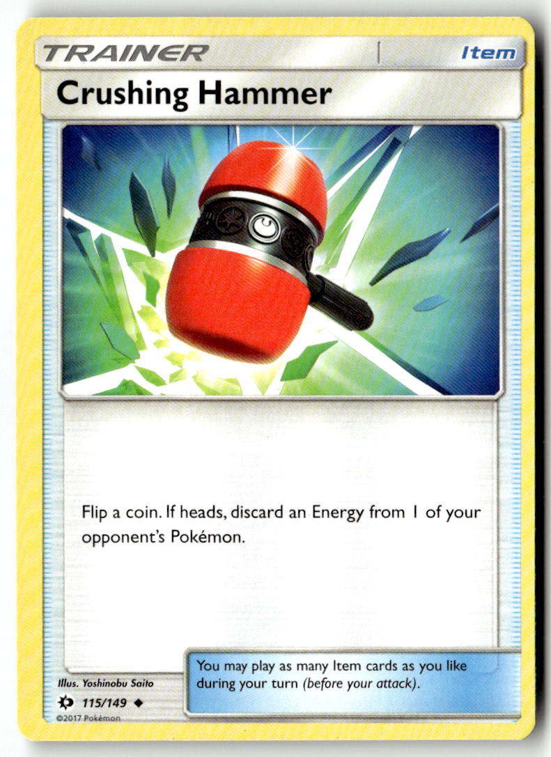 Front of Crushing Hammer 115/149 from SM Base Set