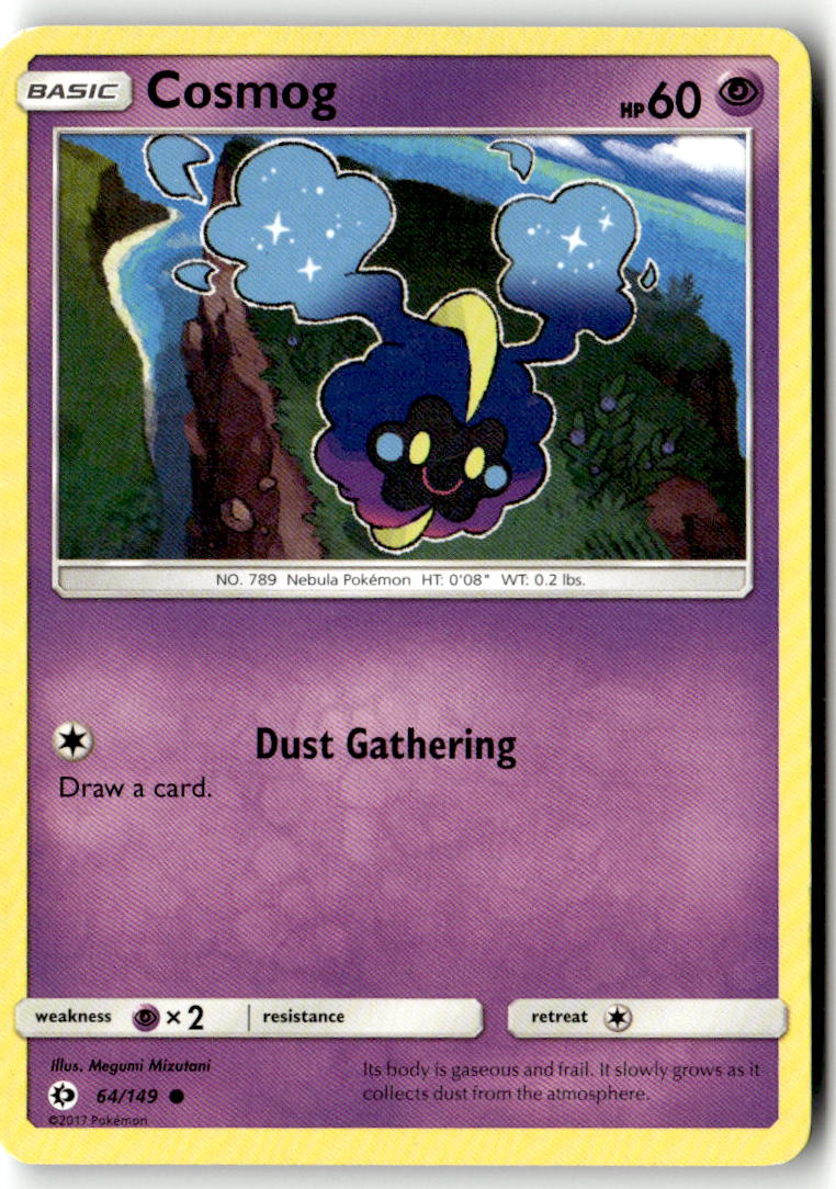 Front of Cosmog 64/149 from SM Base Set