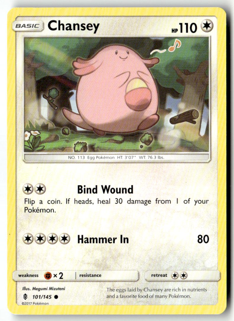 Front of Chansey 101/145 from SM - Guardians Rising