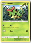 Front of Caterpie 1/149 from SM Base Set