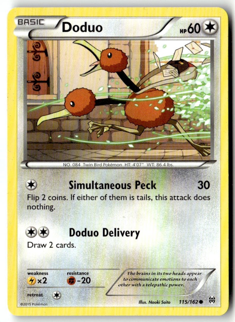 Front of Doduo (115) 115/162 from XY - BREAKthrough