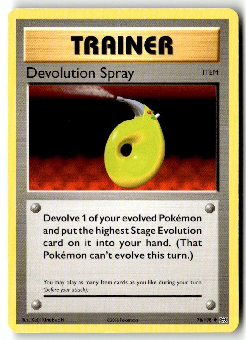 Front of Devolution Spray 76/108 from XY - Evolutions