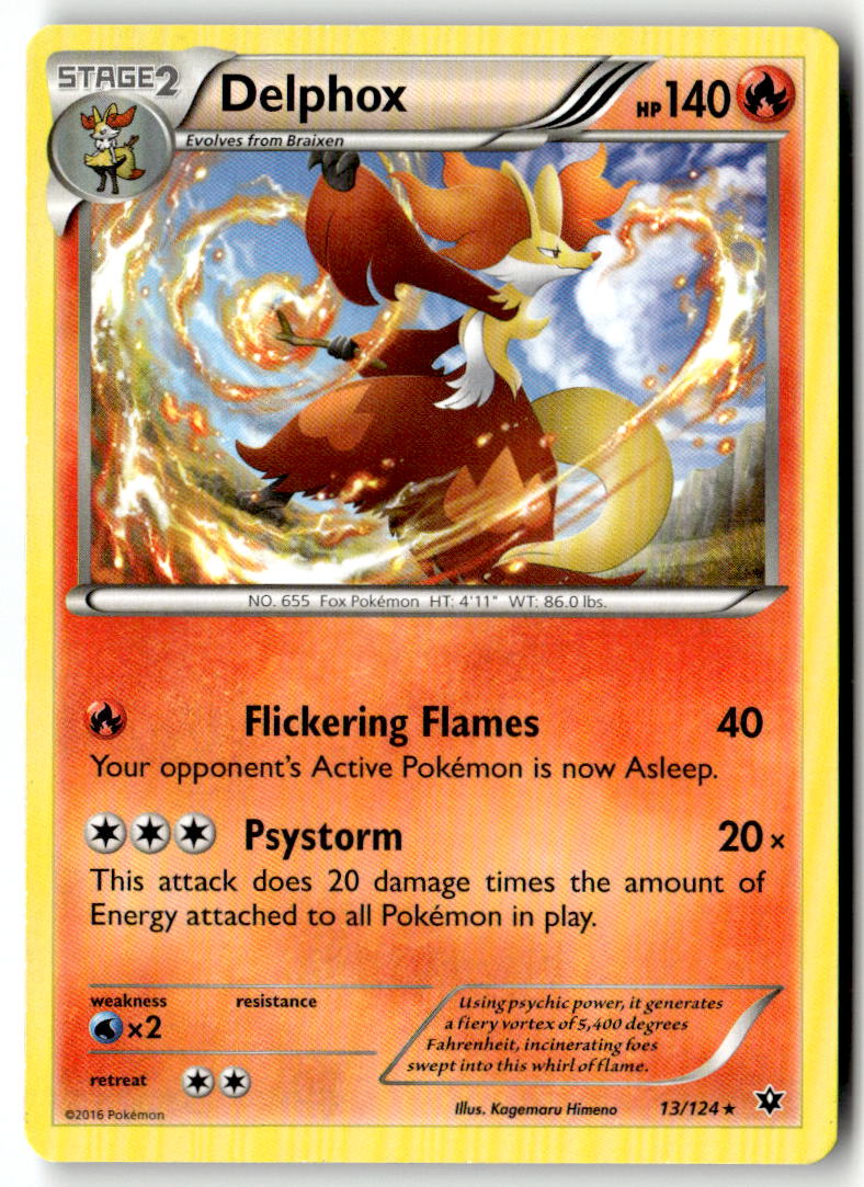 Front of Delphox - 13/124 (XY Fates Collide) 013/124 from Deck Exclusives