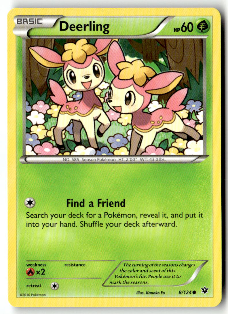 Front of Deerling 8/124 from XY - Fates Collide
