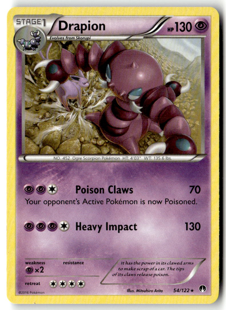 Front of Drapion 54/122 from XY - BREAKpoint