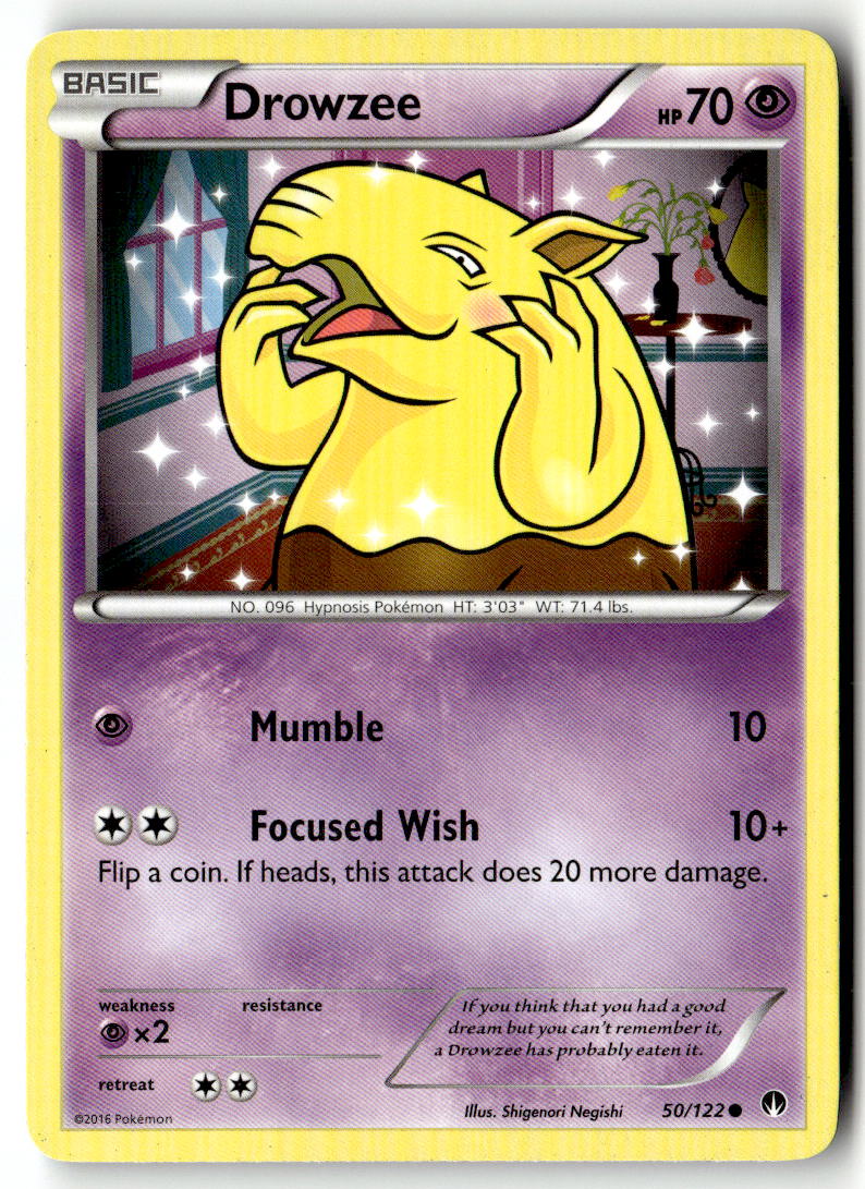 Front of Drowzee 50/122 from XY - BREAKpoint