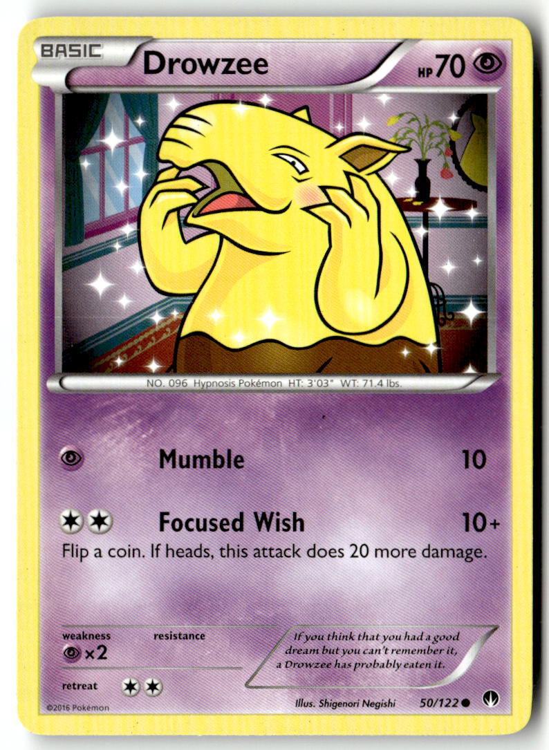 Front of Drowzee 50/122 from XY - BREAKpoint