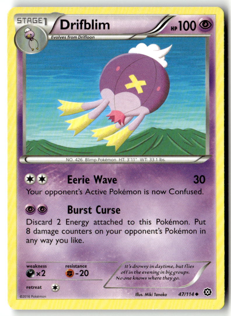 Front of Drifblim 47/114 from XY - Steam Siege