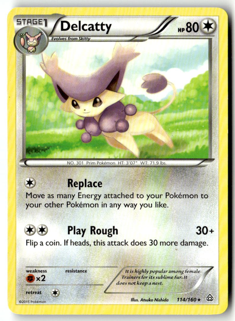 Front of Delcatty 114/160 from XY - Primal Clash