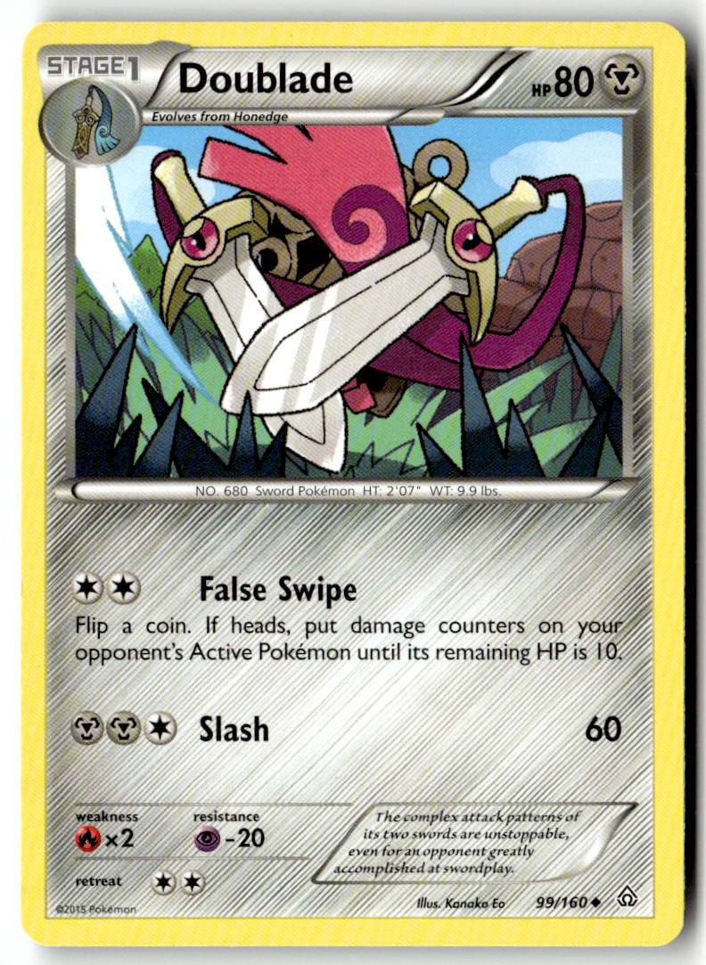 Front of Doublade 99/160 from XY - Primal Clash