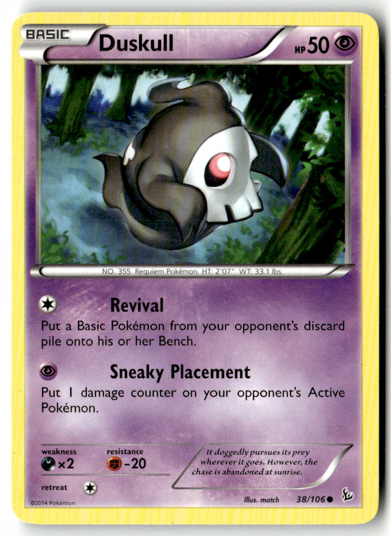 Front of Duskull 38/106 from XY - Flashfire