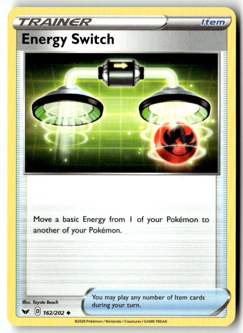 Front of Energy Switch 162/202 from Sword & Shield Base Set