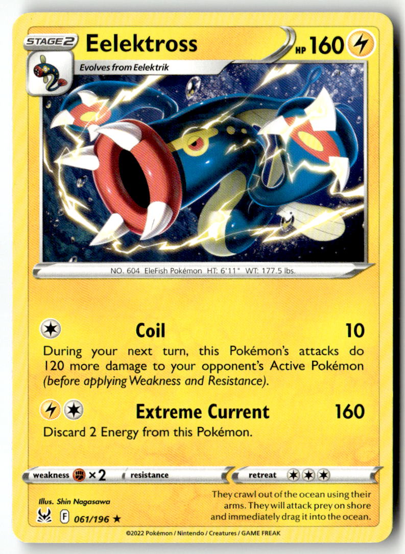 Front of Eelektross 061/196 from Lost Origin