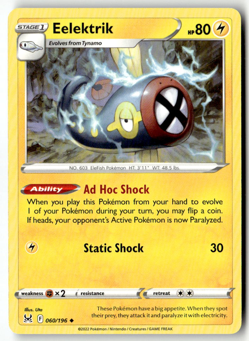 Front of Eelektrik 060/196 from Lost Origin
