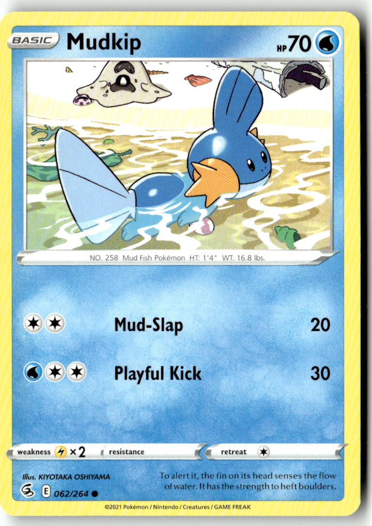 Front of Mudkip 062/264 from Fusion Strike