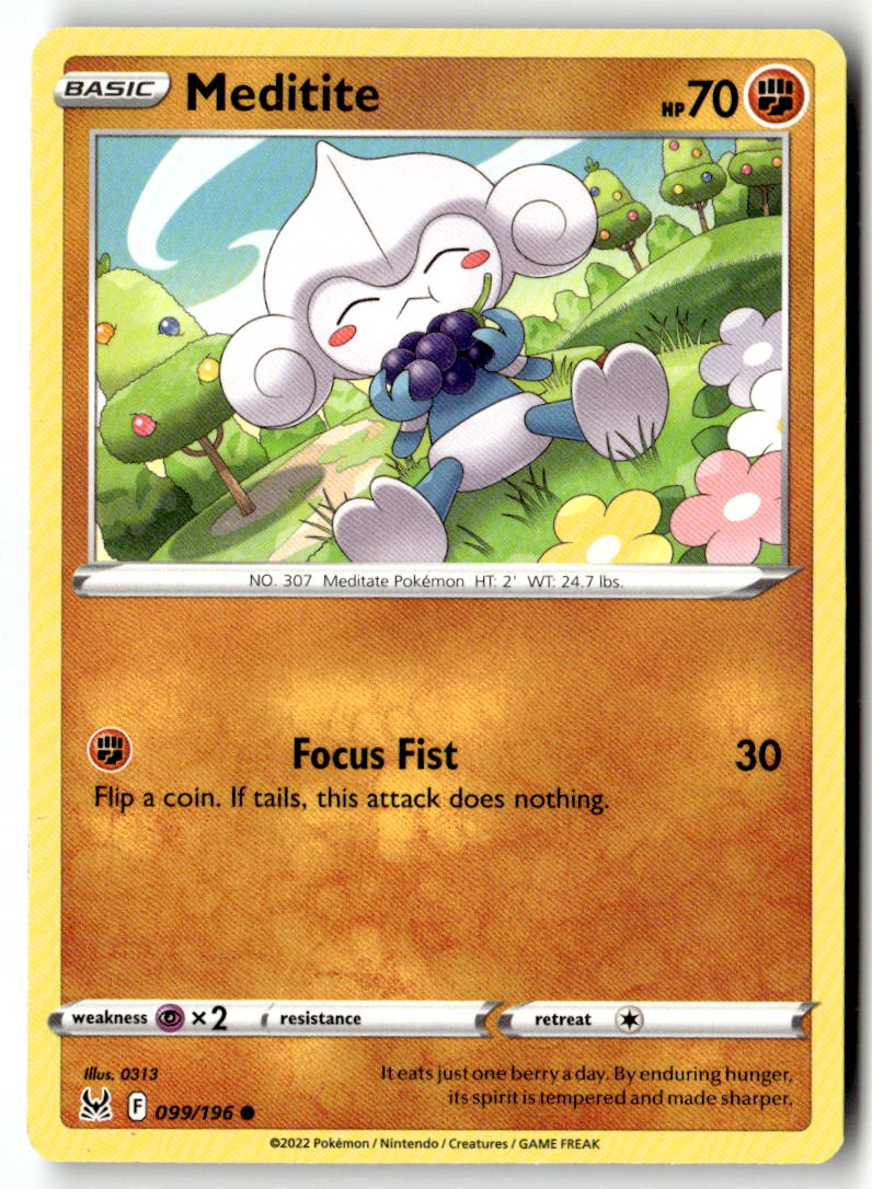 Front of Meditite 099/196 from Lost Origin