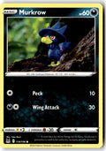 Front of Murkrow 114/196 from Lost Origin