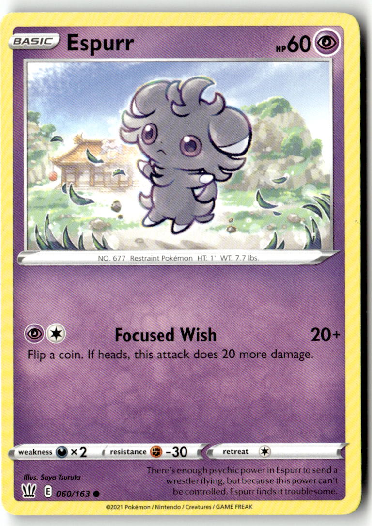 Front of Espurr 060/163 from Battle Styles