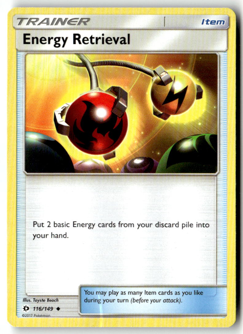Front of Energy Retrieval 116/149 from SM Base Set