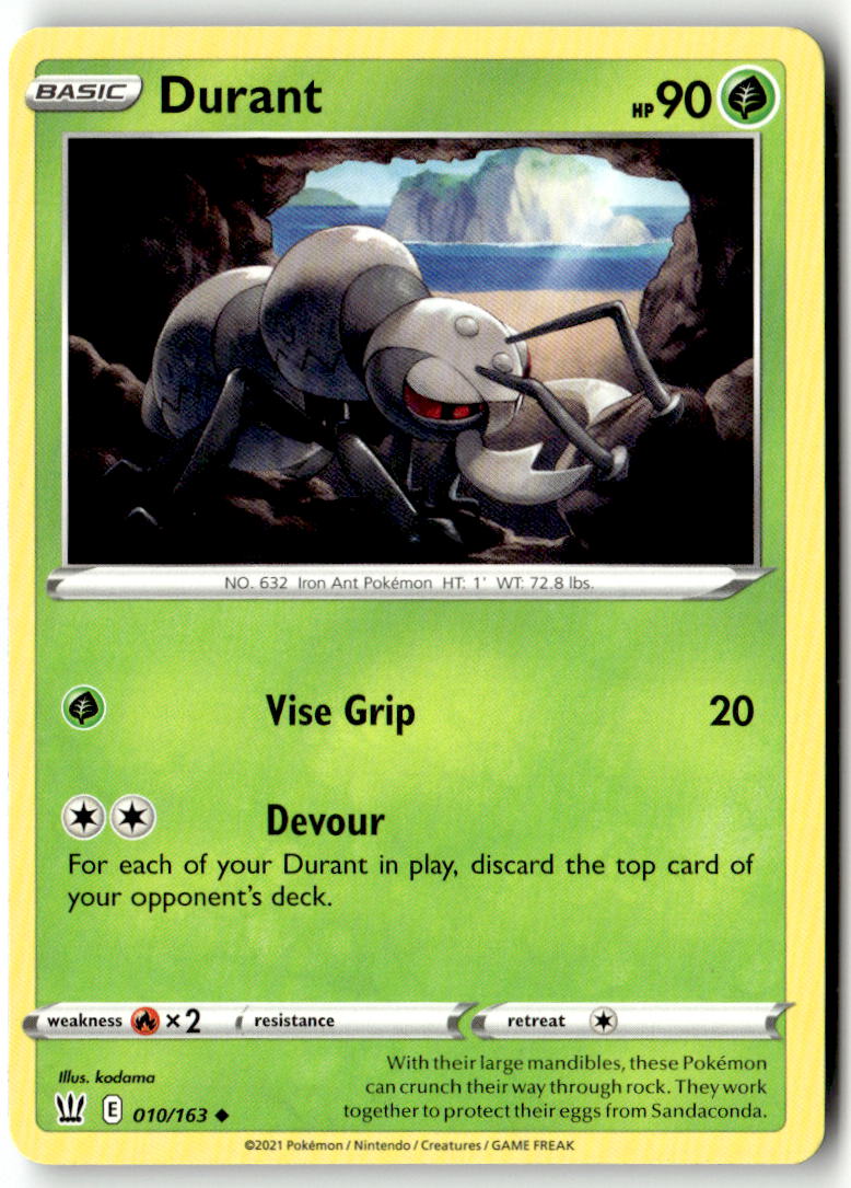 Front of Durant 010/163 from Battle Styles