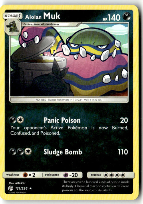 Front of Alolan Muk 131/236 from SM - Cosmic Eclipse