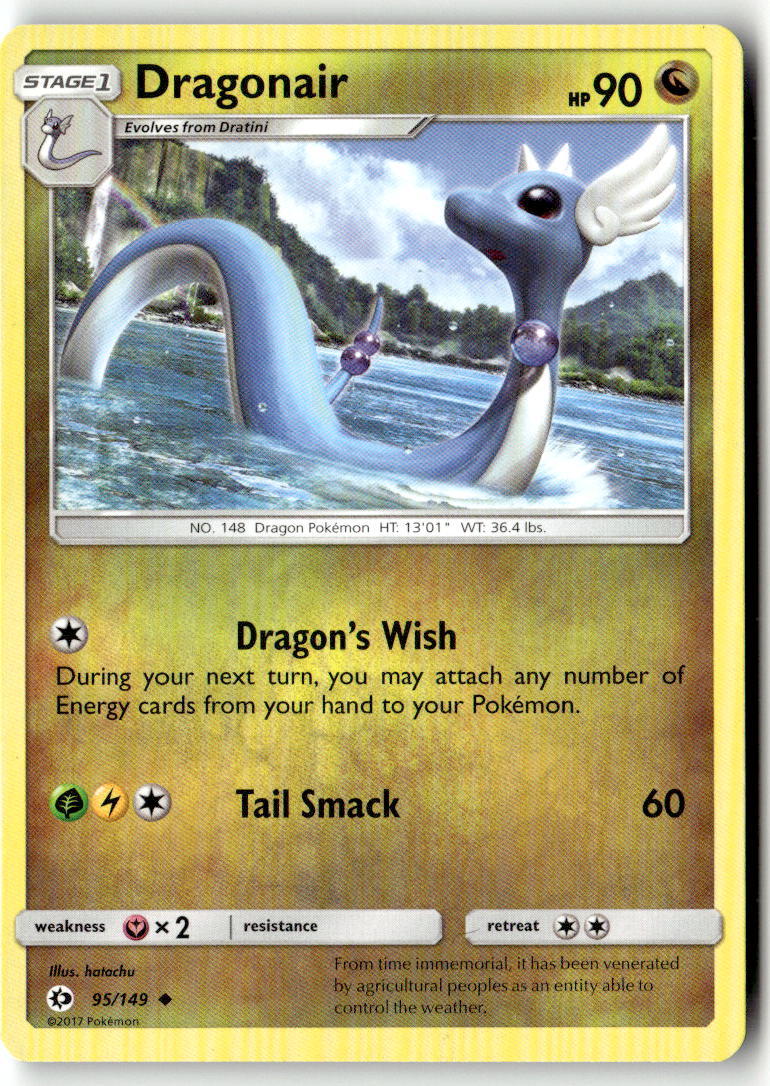 Front of Dragonair 95/149 from SM Base Set