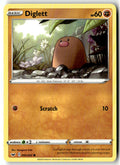 Front of Diglett 092/202 from Sword & Shield Base Set
