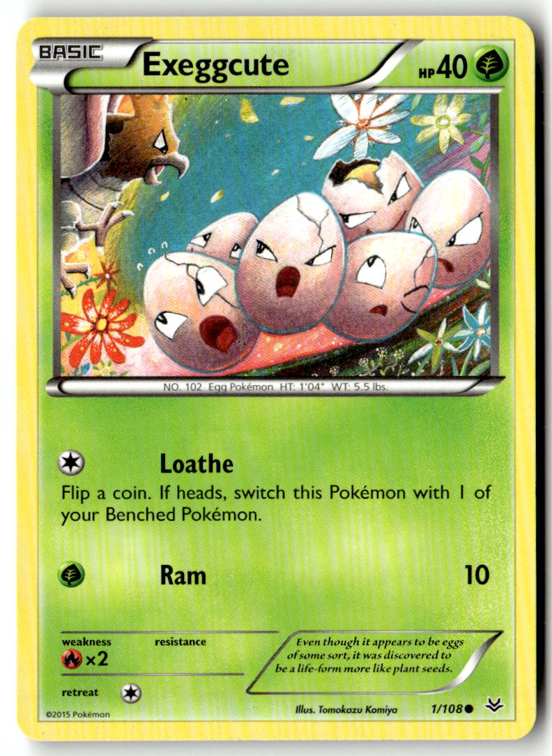 Front of Exeggcute 1/108 from XY - Roaring Skies