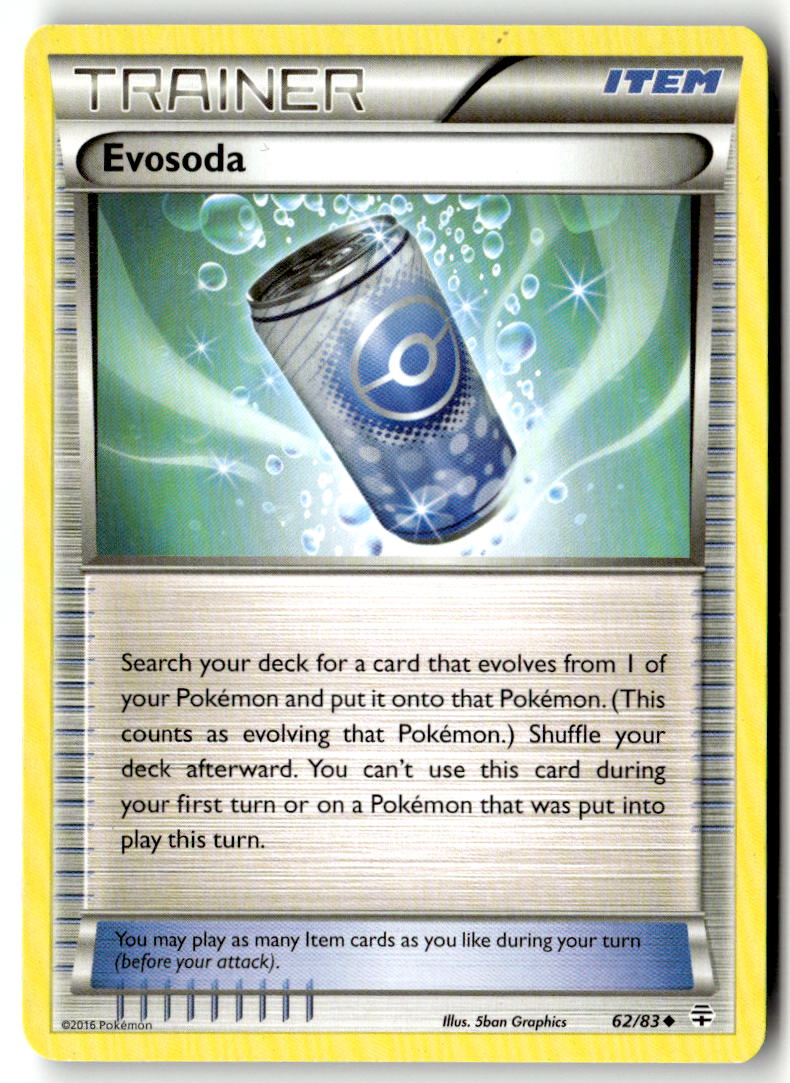 Front of Evosoda 116/146 from XY Base Set