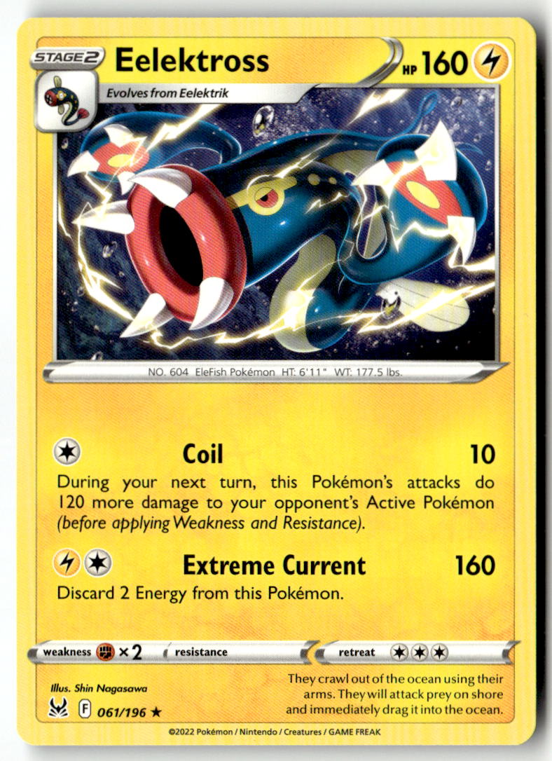 Front of Eelektross 061/196 from Lost Origin