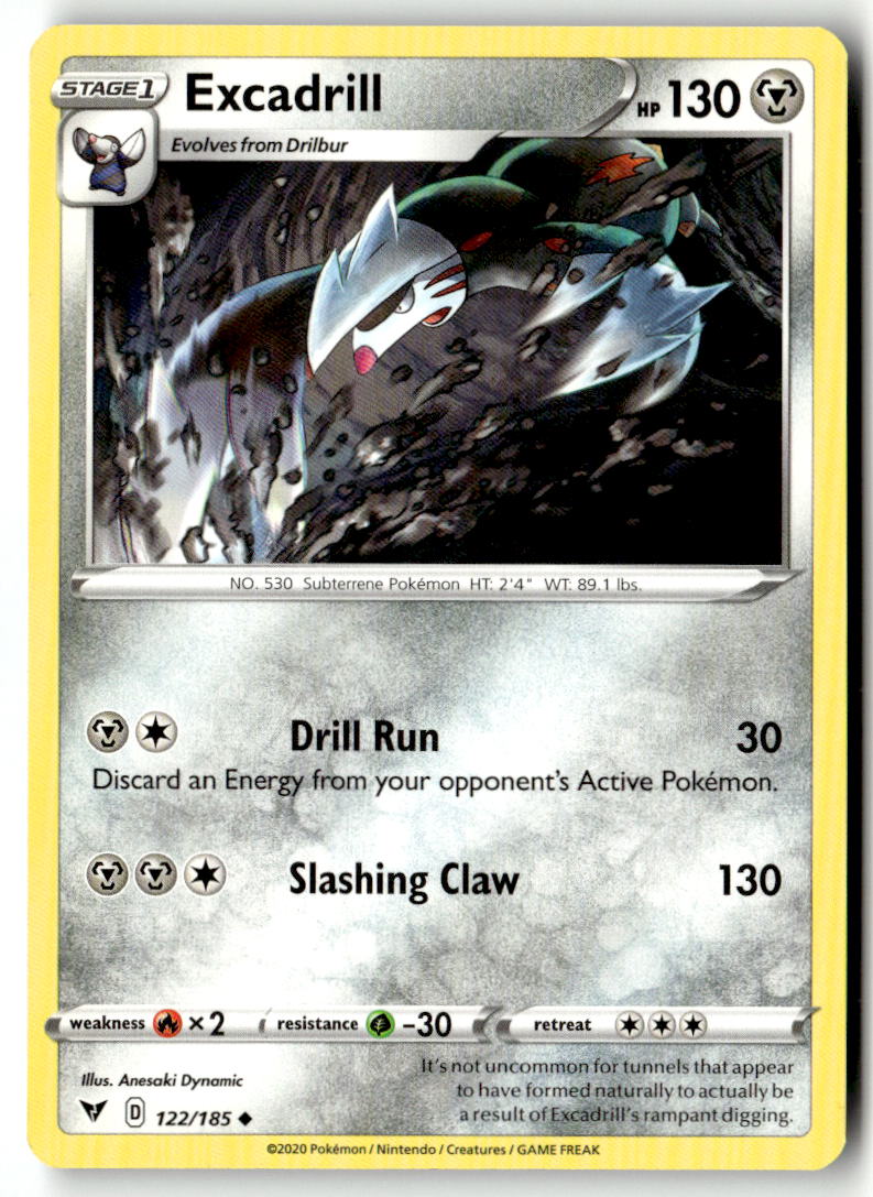 Front of Excadrill 122/185 from Vivid Voltage