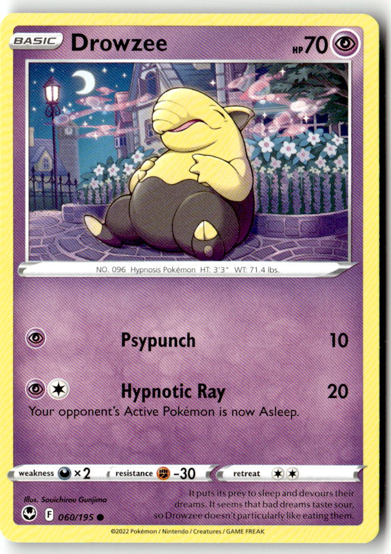Front of Drowzee 060/195 from Silver Tempest