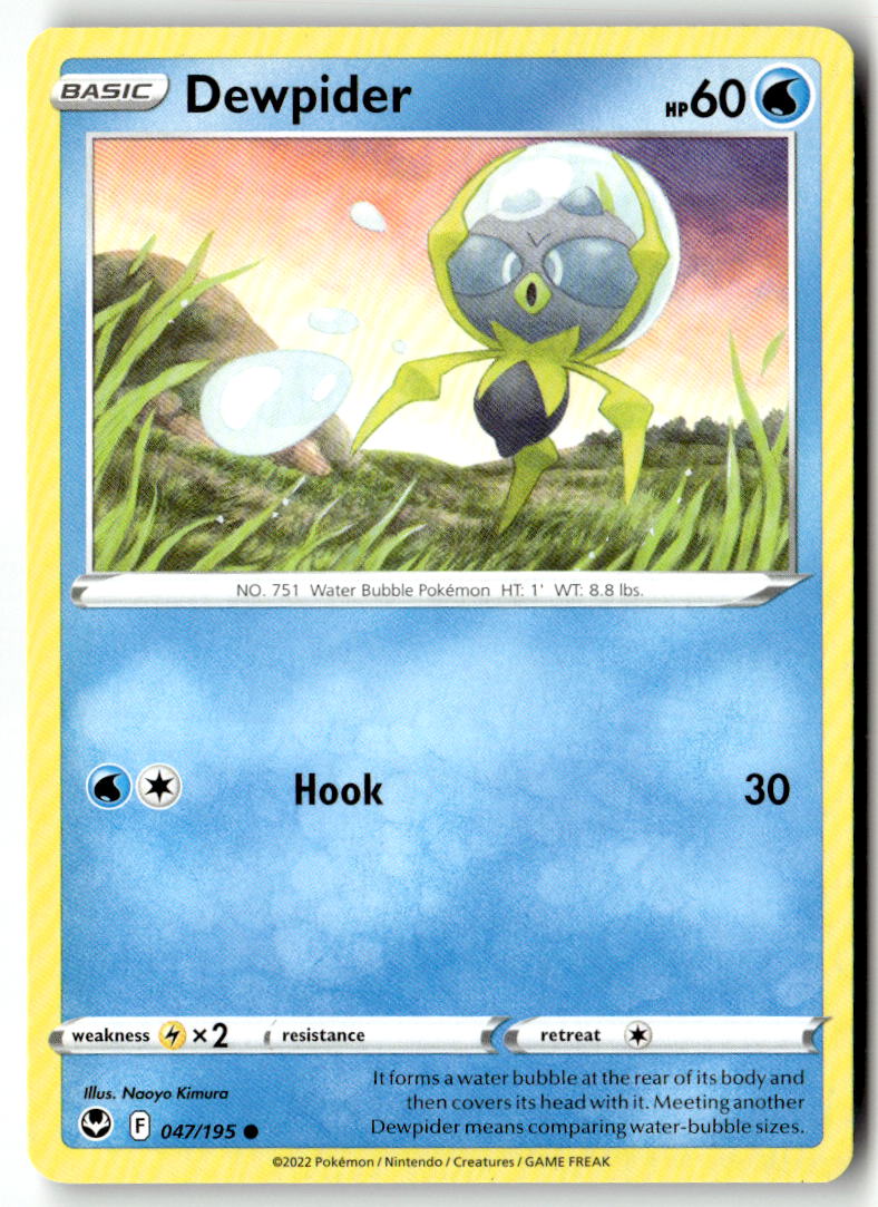 Front of Dewpider 047/195 from Silver Tempest