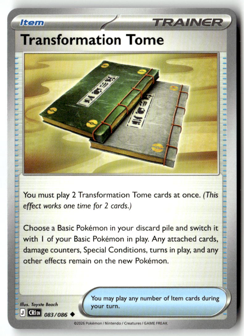 Front of Transformation Tome 083/086 from Chaos Rising