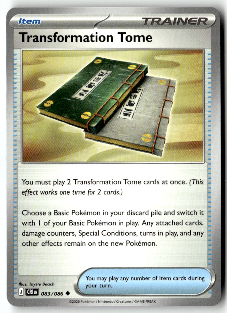 Front of Transformation Tome 083/086 from Chaos Rising