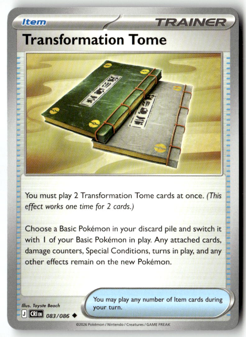 Front of Transformation Tome 083/086 from Chaos Rising