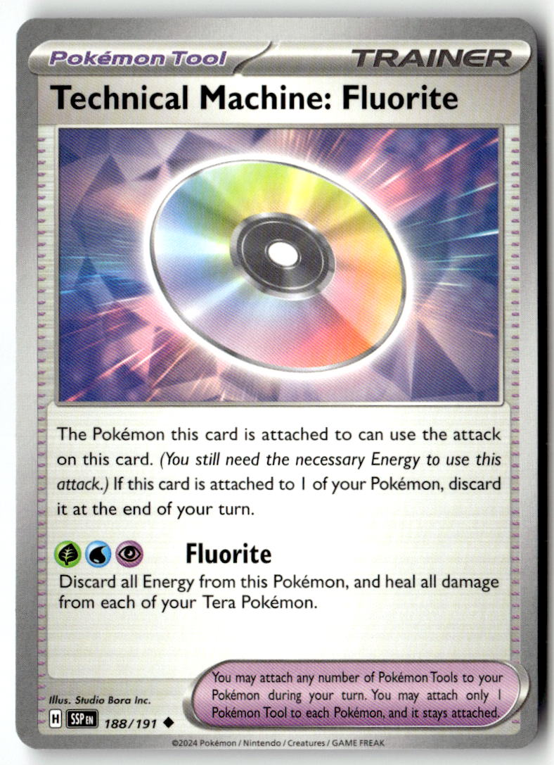 Front of Technical Machine: Fluorite 188/191 from Surging Sparks