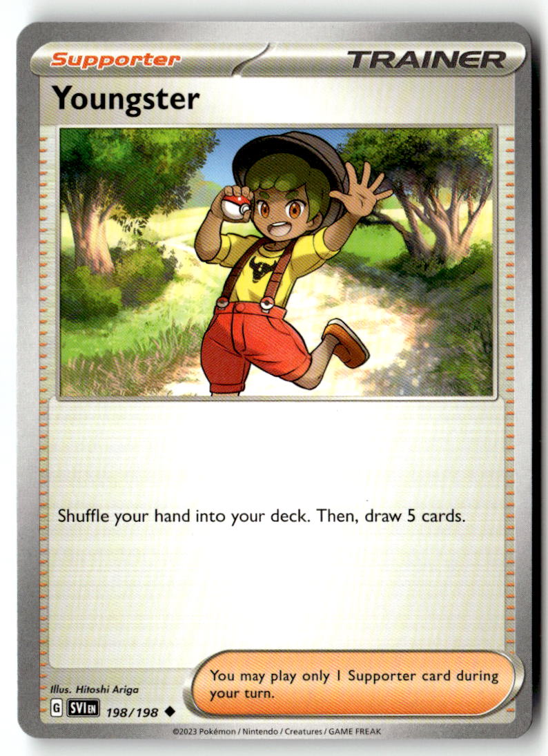 Front of Youngster 198/198 from Scarlet & Violet Base Set