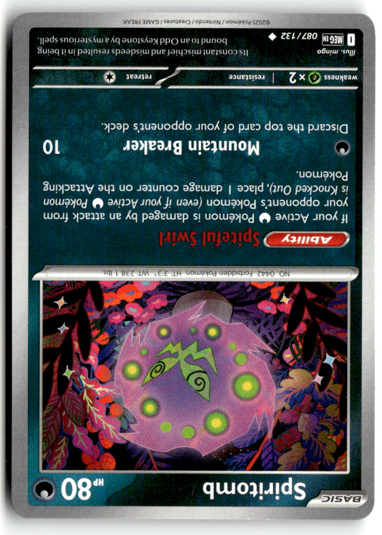 Front of Spiritomb 087/132 from Mega Evolution