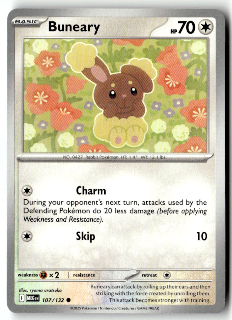 Front of Buneary 107/132 from Mega Evolution
