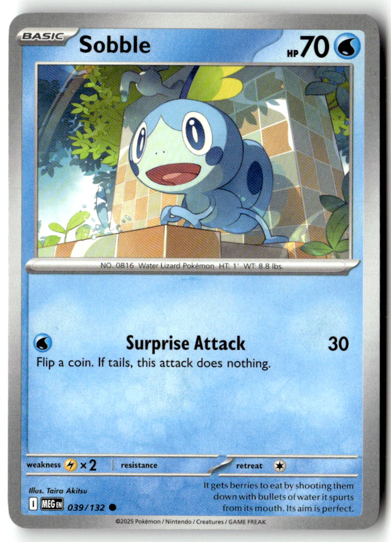 Front of Sobble 039/132 from Mega Evolution