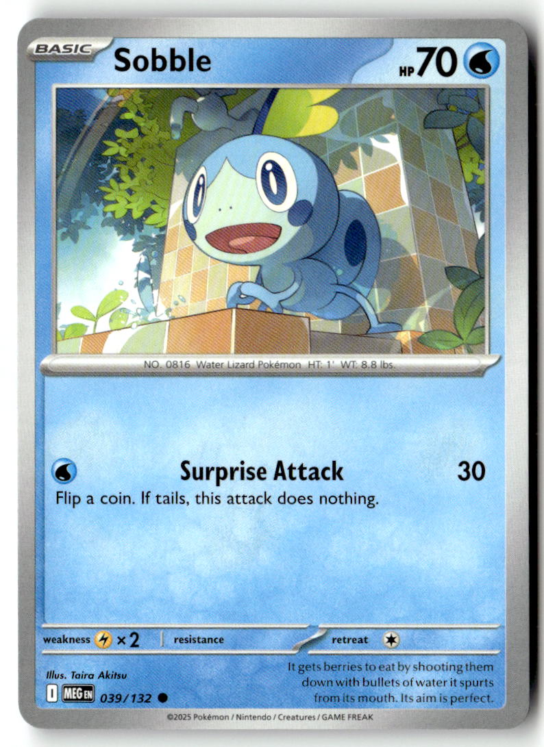 Front of Sobble 039/132 from Mega Evolution