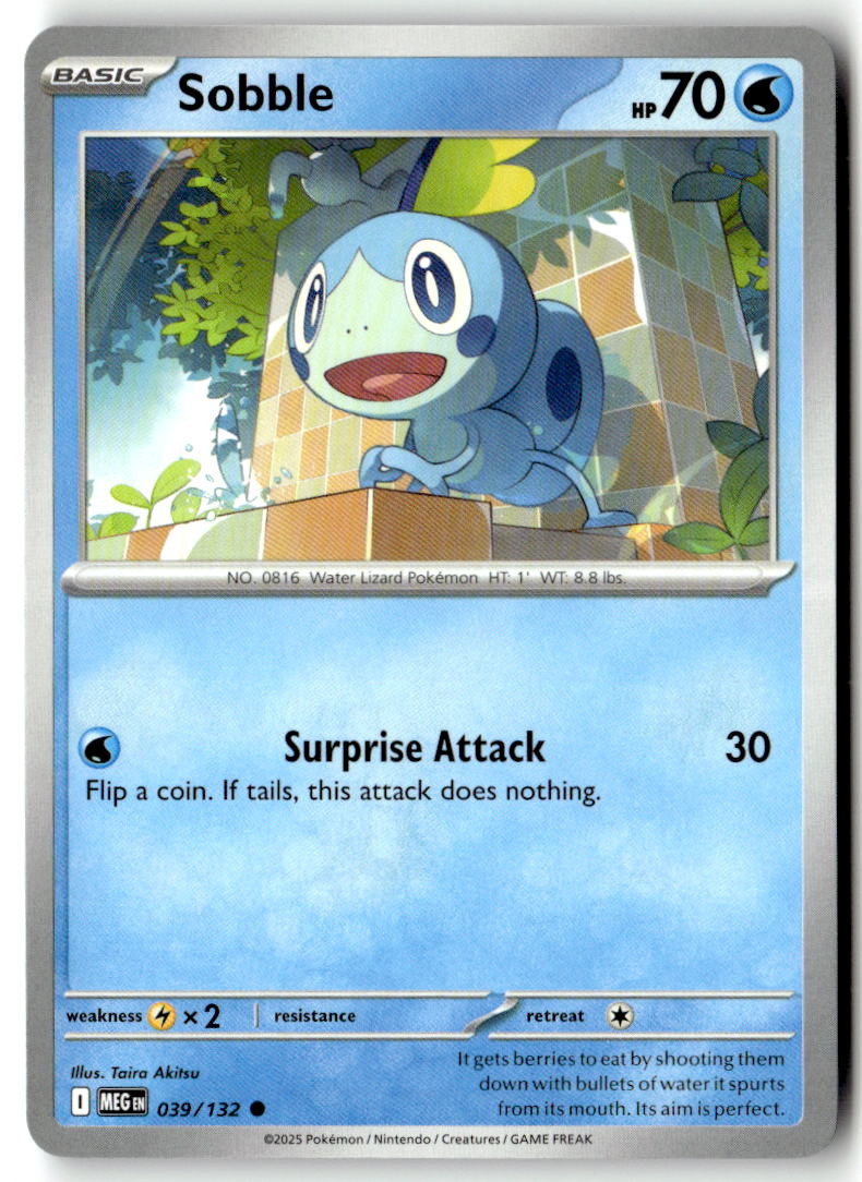 Front of Sobble 039/132 from Mega Evolution