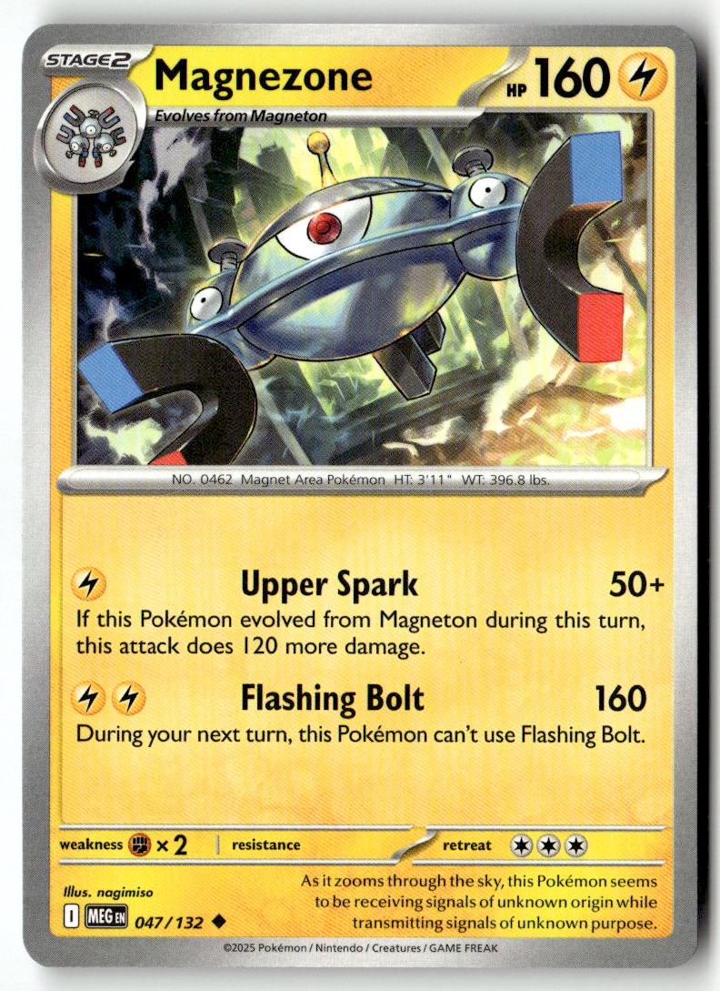 Front of Magnezone 047/132 from Mega Evolution